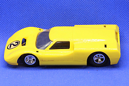 Slotcars66 Ford J Car 1/32nd scale Strombecker slot car #2 Yellow  